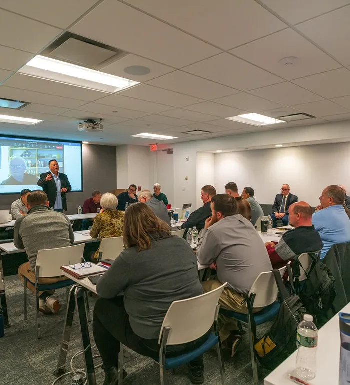 Control Point Associates team members meeting and collaborating