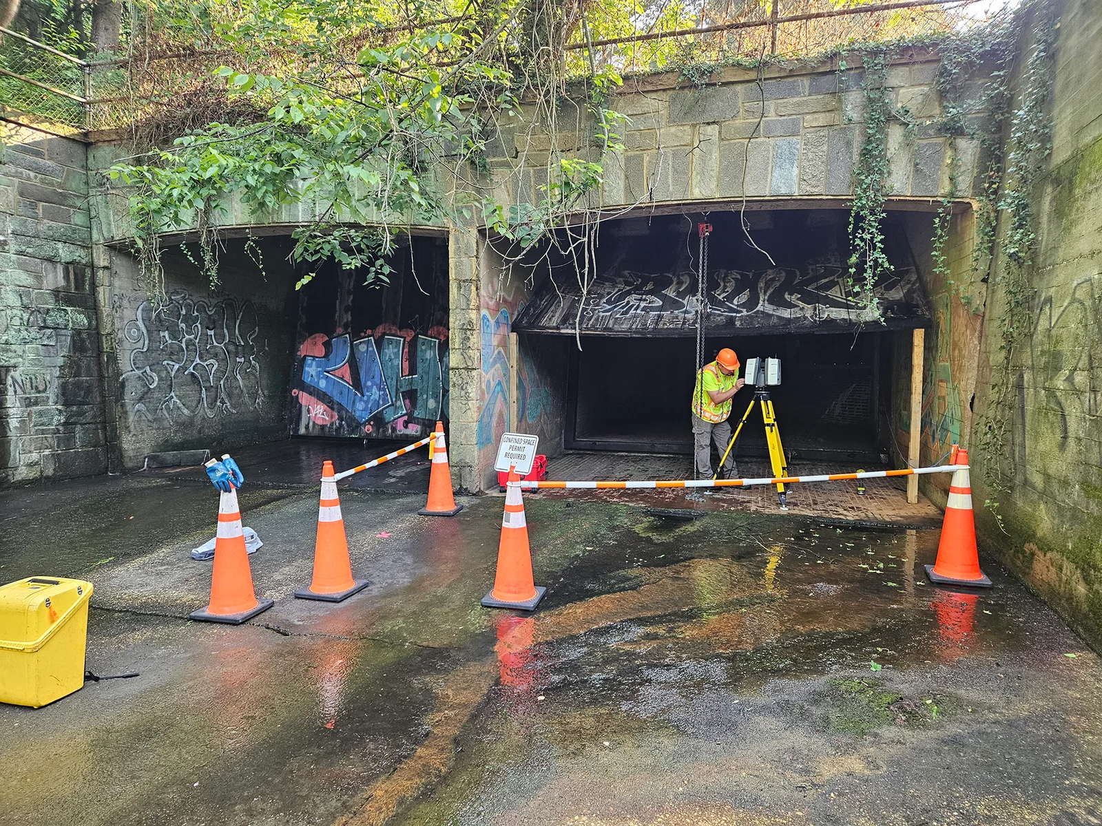 garage door culvert