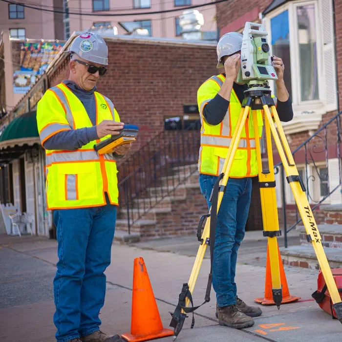 Control Point Employees surveying site