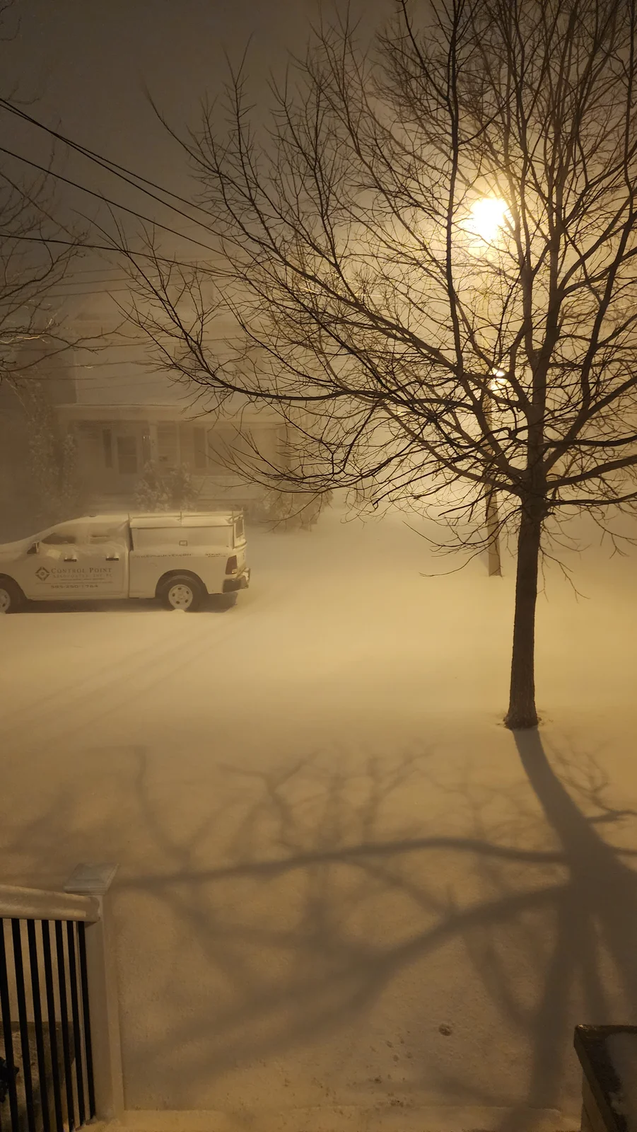 snow buildup